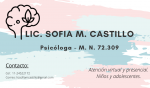 Sofía Castillo, Psicóloga